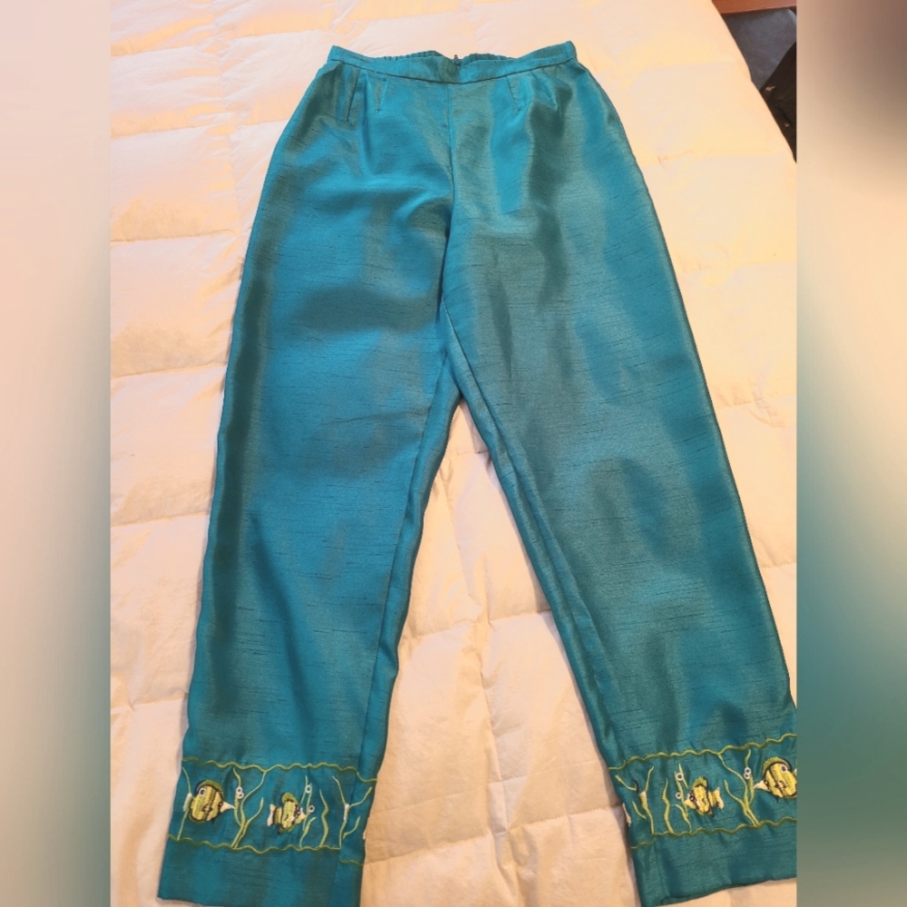 Turquoise Pants, Size 6P